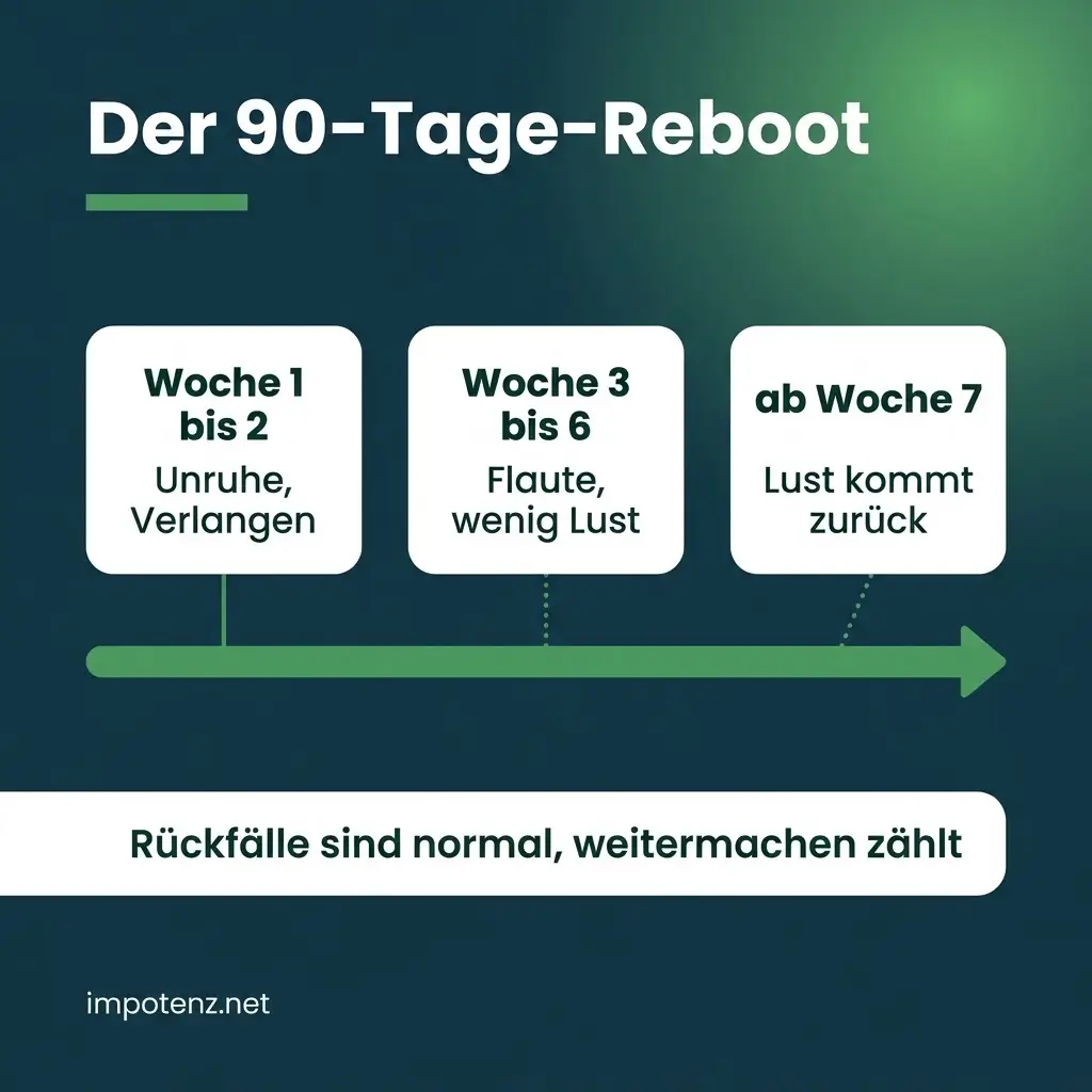 Porno-Reboot: 90-Tage-Plan als Zeitstrahl