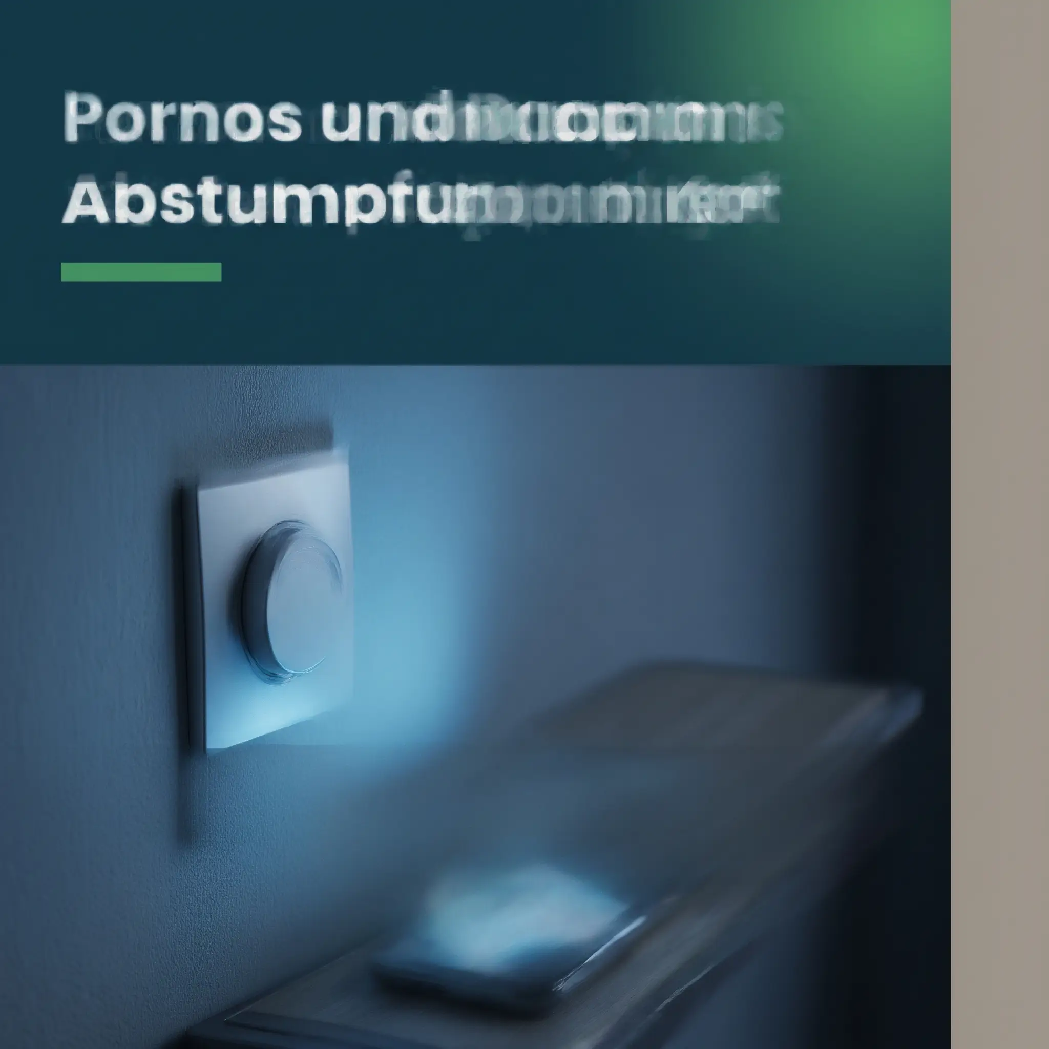 Aufgedrehter Dimmer und leuchtendes Smartphone als Symbol für Pornos, Dopamin und psychische Ursachen von Impotenz