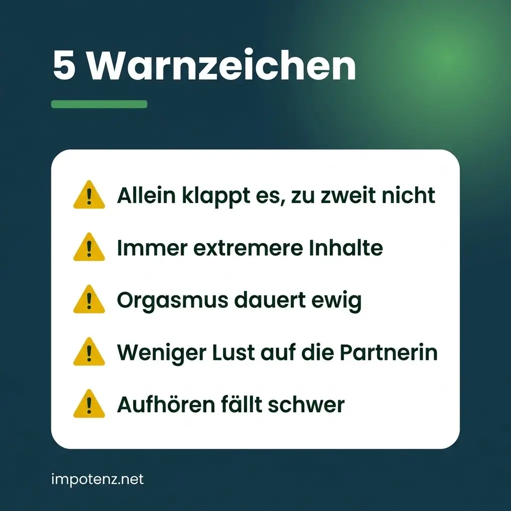 Pornosucht und Erektionsstörung: fünf Warnzeichen als Checkliste
