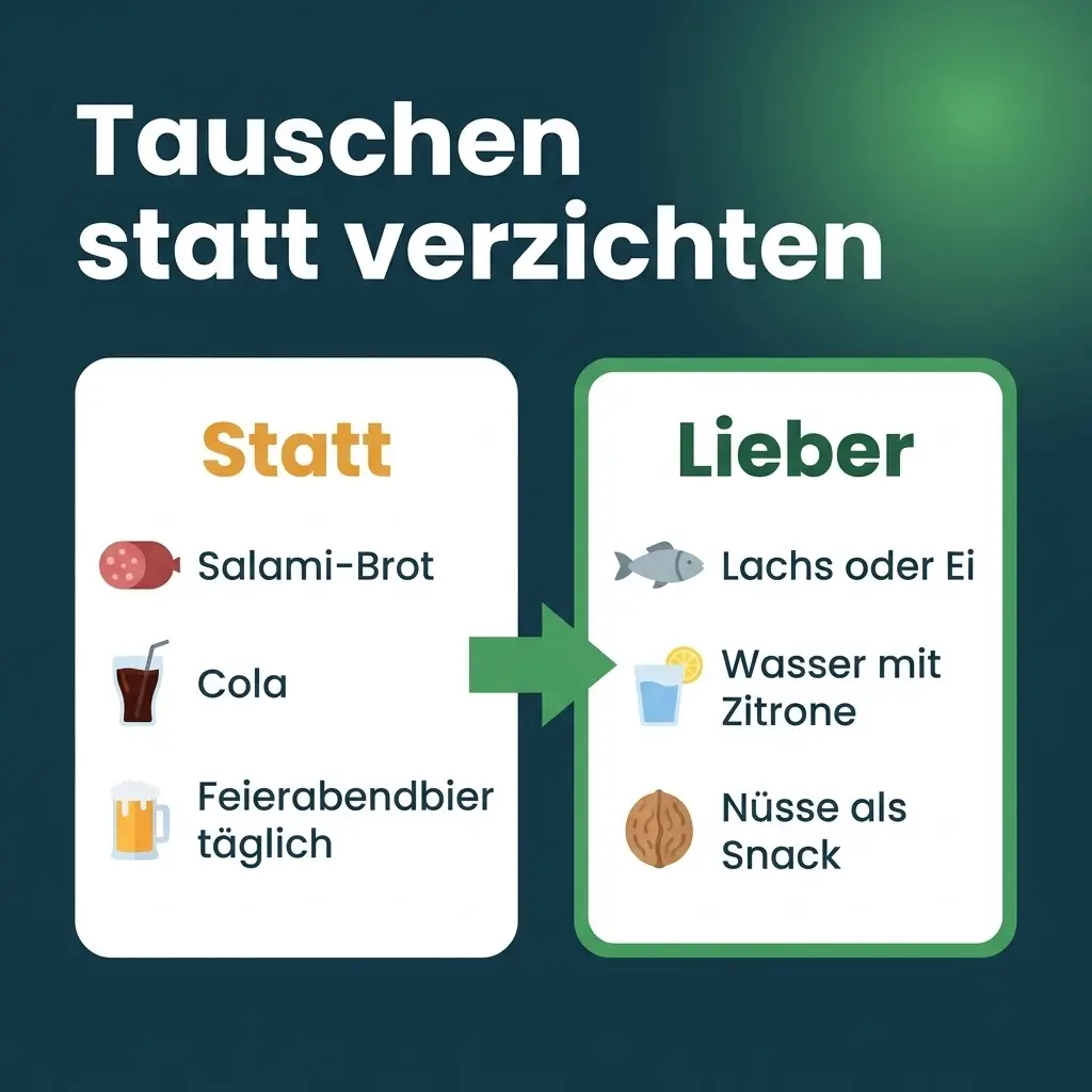 Spermienqualität verbessern mit einer Tauschliste: Salami, Cola und Bier gegen Lachs, Wasser und Nüsse